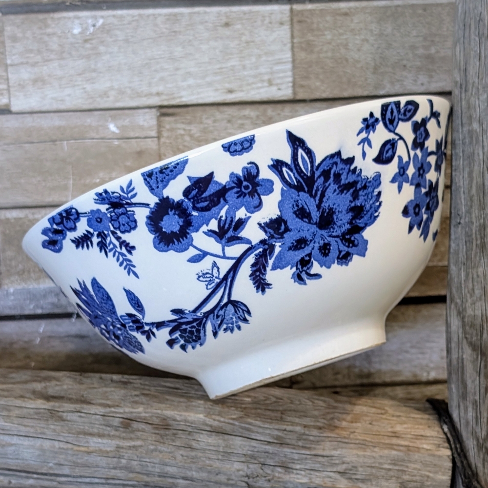 Vintage Royal Northfolk Blue Floral Ceramic Bowl